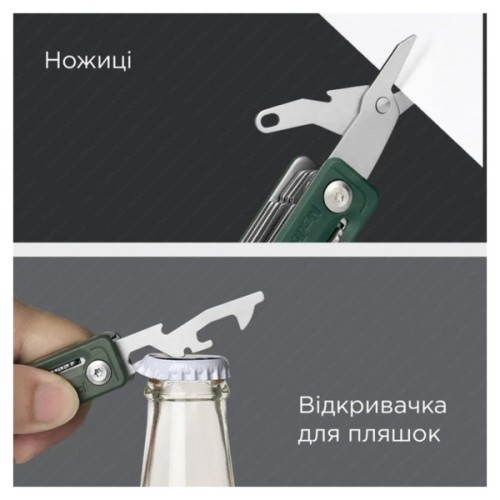 Мультитул NexTool Multi Functional Knife зелений (NE20098)