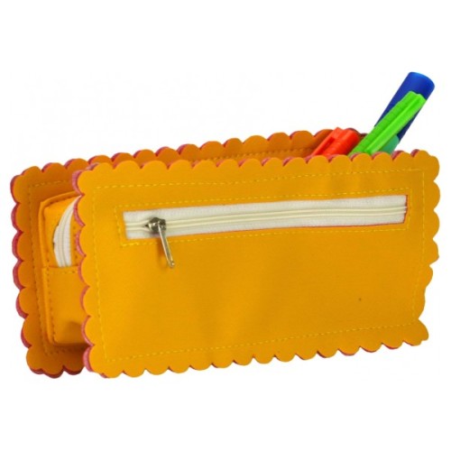 Пенал Cool For School 1 відділення Жовтий (J-2609-yellow)