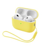 Чохол для навушників Armorstandart Silicone Case with straps For Apple AirPods Pro 3 Yellow (ARM91288)