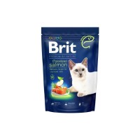 Сухий корм для кішок Brit Premium by Nature Cat Sterilized Salmon 300 г (8595602553013)