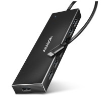 Концентратор AXAGON USB-C to 7xUSB 3.0 black (HUE-F7C)