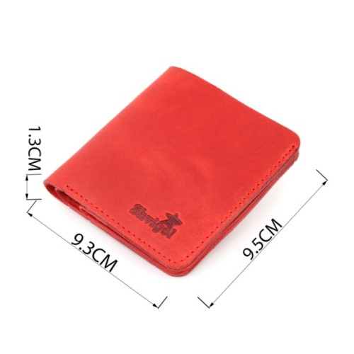 Портмоне Shvigel Шкіряне Червоне (16602)