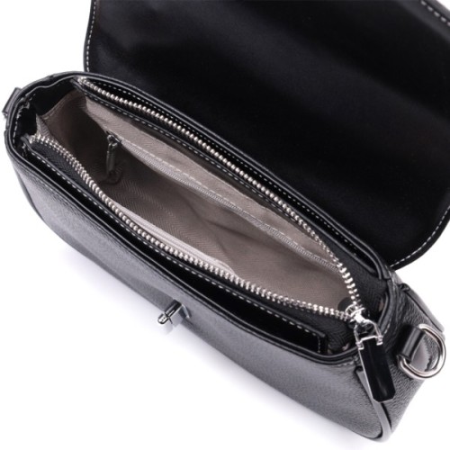 Сумка Vintage З натуральної шкіри Чорна (22624)