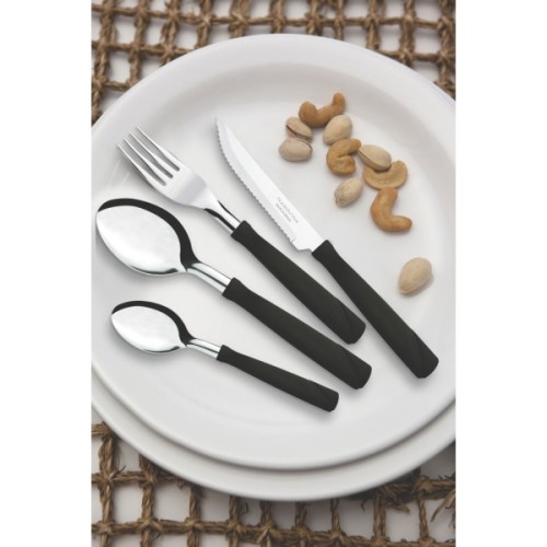 Набір столових приборів Tramontina New Kolor 25 предметів в лотку Чорний (23198/075)
