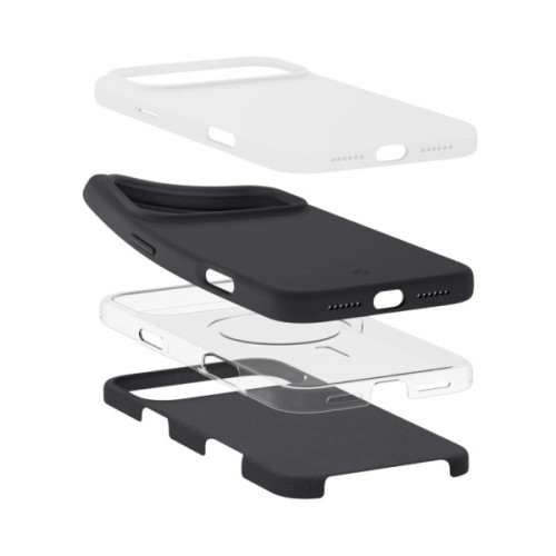 Чохол до мобільного телефона Spigen Silicone Fit MagFit iPhone 17 Pro Black (ACS10335)