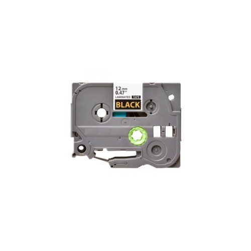 Стрічка для принтера етикеток UKRMARK B-T334P, ламінована, 12мм х 8м, gold on black, аналог TZe334 (900556)