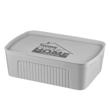 Контейнер для зберігання Ardesto З кришкою Сірий 13 л (ARHC2513G)