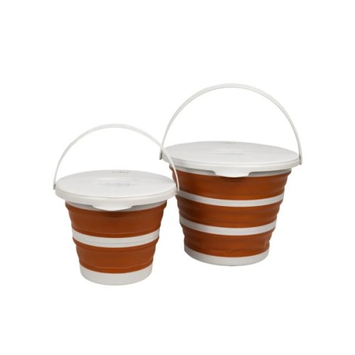 Відро складане Tribe Water Bucket Lid 10 л з кришкою terracota (T-FJ-0050-terracota)