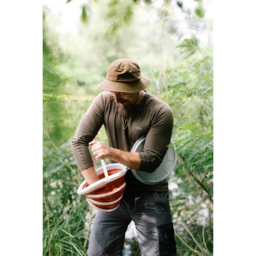 Відро складане Tribe Water Bucket Lid 10 л з кришкою terracota (T-FJ-0050-terracota)