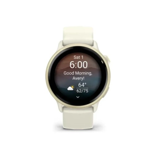 Смарт-годинник Garmin vivoactive 6, Bone/Lunar Gold, GPS смарт-годинник (010-02985-01)