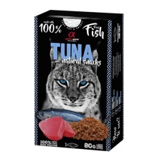 Ласощі для котів Alpha Spirit Cat Tuna Natural Snacks з тунцем 80 г (8436586311803)