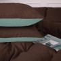 Постільна білизна MirSon 006-003 Menthol/Brown Фланель 2x143x210 Сімейний (2200009661396)