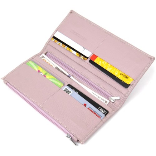 Гаманець ST Leather Шкіряний Ліловий (19384)