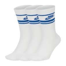 Шкарпетки Nike U NK NSW EVERYDAY ESSENTIAL CR 3PR DX5089-105 38-42 3 пари Білий/Синій (196148786255)