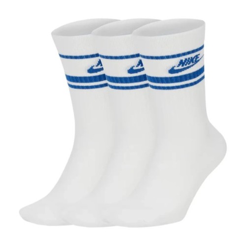 Шкарпетки Nike U NK NSW EVERYDAY ESSENTIAL CR 3PR DX5089-105 38-42 3 пари Білий/Синій (196148786255)