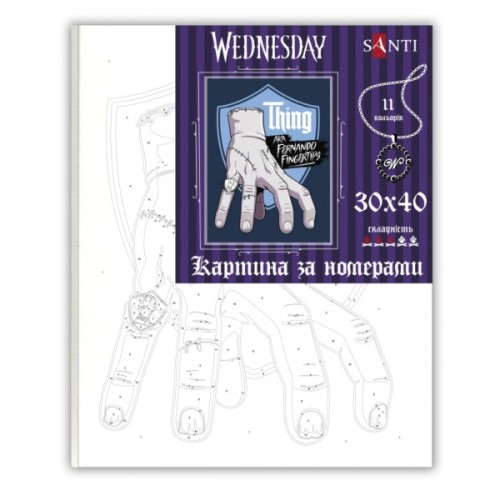 Картина по номерам Santi Wednesday Thing Hand 30х40см (955040)