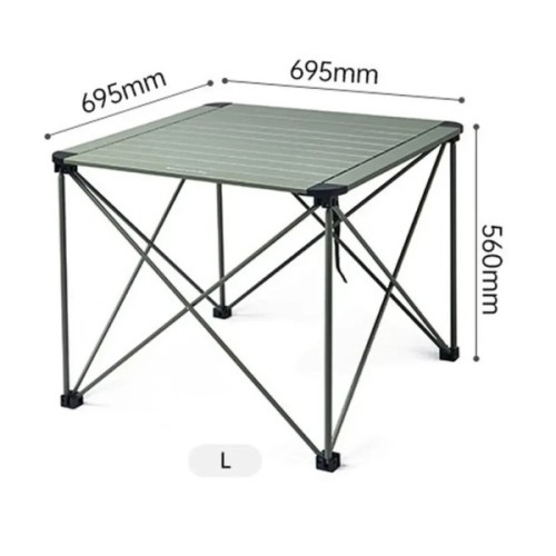Туристичний стіл Naturehike CNK2450JJ013, L, алюміній, сірий (6976507663243)