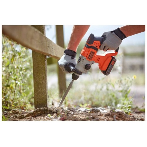 Перфоратор Black&Decker SDS-Plus,18 В, 1.2 Дж, 3 режими, 2.6 кг (без АКБ та ЗУ) (BCD900B)