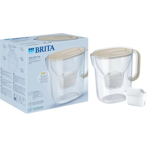 Фільтр-глечик Brita Style Essential XL MXPro 3.6л з картриджем пісочний (1061055)