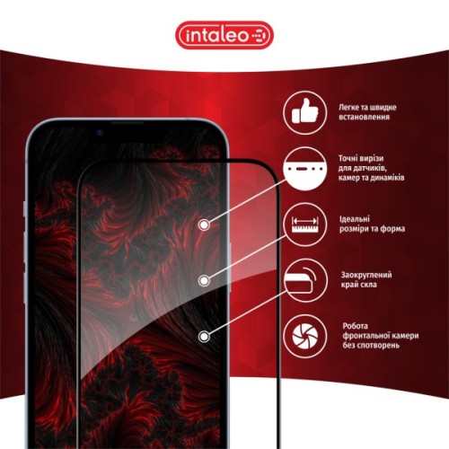 Скло захисне Intaleo Full Glue ESD Apple iPhone 17e Black (1283126636967)