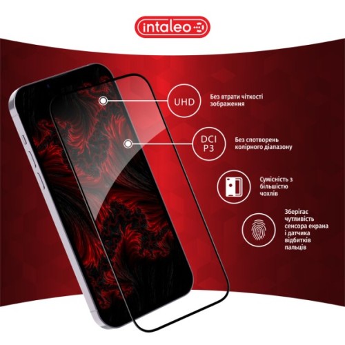 Скло захисне Intaleo Full Glue ESD Apple iPhone 17e Black (1283126636967)