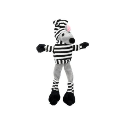 Іграшка для котів Hippie Pet Миша-морячок сіра 18 см (HIPCT2304100)