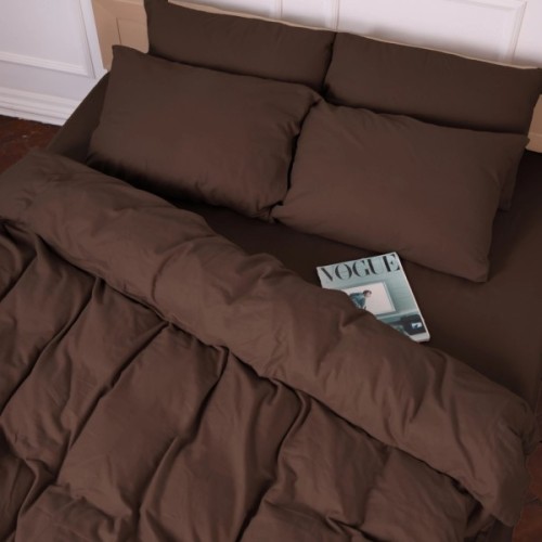 Постільна білизна MirSon 003 Brown Фланель 220х240 King Size (2200009648724)