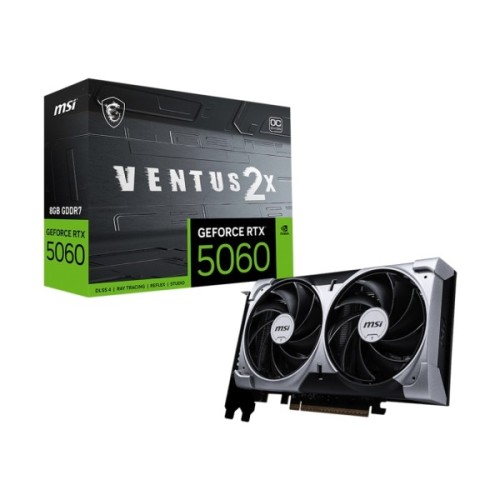 Відеокарта MSI GeForce RTX5060 8Gb VENTUS 2X OC (RTX 5060 8G VENTUS 2X OC)