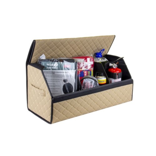 Сумка-органайзер EVAtech ECO L бежева з бежевою ниткою (EHECELIIBB)