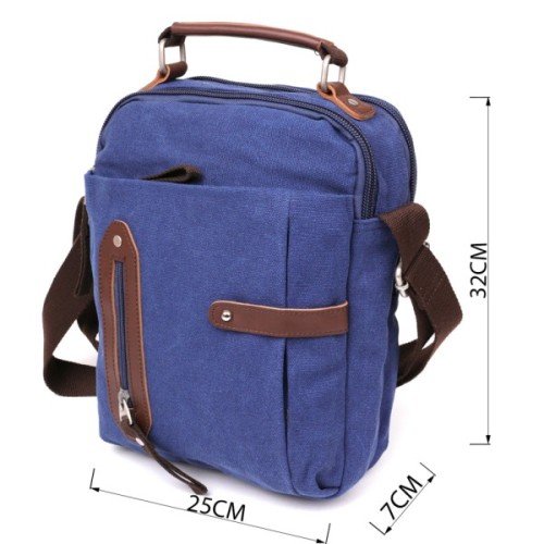 Сумка Vintage Текстильна Синя (20156)