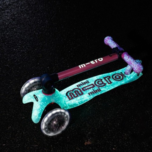 Самокат Micro Mini Deluxe складний серії Foldable Orion Glow LED" Рожевий" (MMD373)