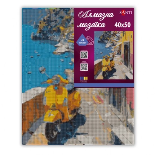 Картина по номерам Santi алмазна мозаїка Романтичне узбережжя 40х50 см на під (956049)