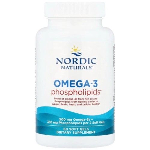 Вітамінно-мінеральний комплекс Nordic Naturals Омега-3 з фосфоліпідами, Omega-3™ Phospholipids, 60 гелевих капсу (NOR-01621)