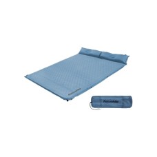 Туристичний килимок Naturehike CNH22DZ013 двомісний з подушкою 30 мм Blue (6975641889557)