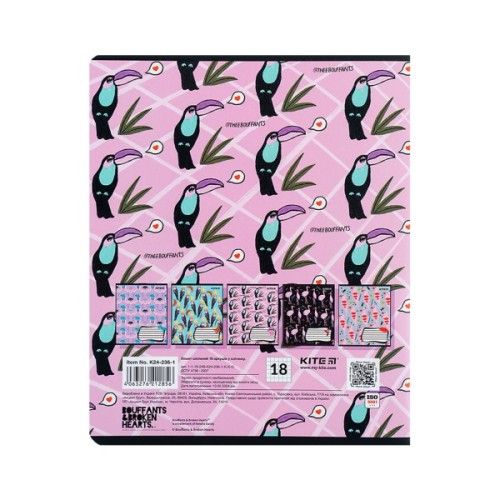 Зошит Kite BBH 18 аркушів, клітинка (K24-236-1)