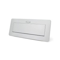 Розетка Voltronic J29L, дві розетки + 2*USB, напольна, висувна (21889)