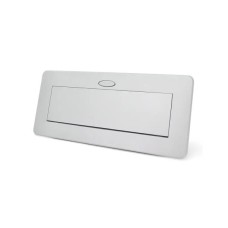 Розетка Voltronic J29L, дві розетки + 2*USB, напольна, висувна (21889)