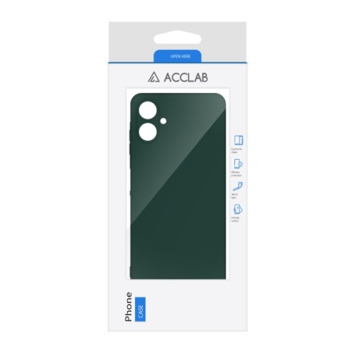 Чохол до мобільного телефона ACCLAB Silicone Samsung Galaxy A06 Dark Green (1283126601651)