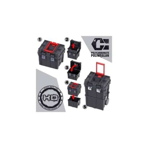 Ящик для інструментів QBRICK SYSTEM Wheelbox HD Compact Logic 18" (SKRWCLHDPZCZAPG001)