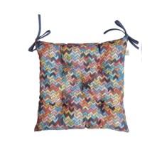 Подушка на стілець Прованс MixPrint 504 зігзаг 40х40 см (4823093449923)