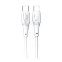 Дата кабель USB-C to USB-C 1.0m 60W High Elastic Zeus XO (NBQ239B_White)
