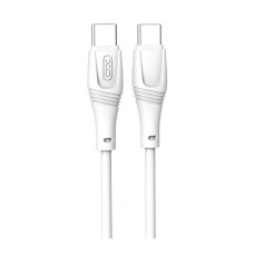 Дата кабель USB-C to USB-C 1.0m 60W High Elastic Zeus XO (NBQ239B_White)