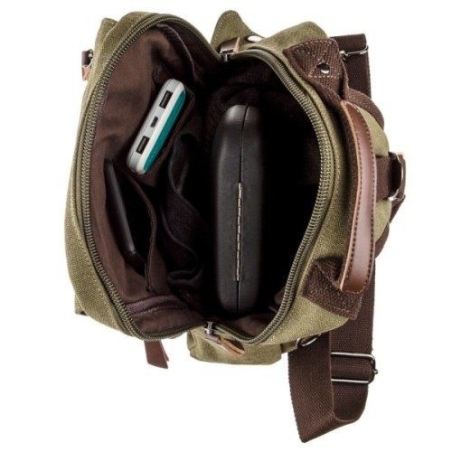 Сумка Vintage На одне плече Оливкова (20141)