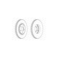 Гальмівний диск FERODO DDF1372