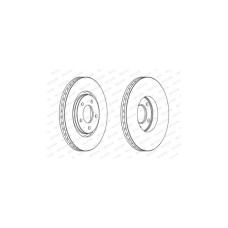 Гальмівний диск FERODO DDF1372