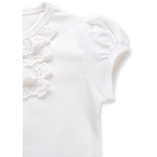 Футболка дитяча Breeze з мереживом (6640-80G-cream)