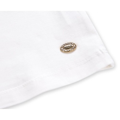 Футболка дитяча Breeze з мереживом (6640-80G-cream)