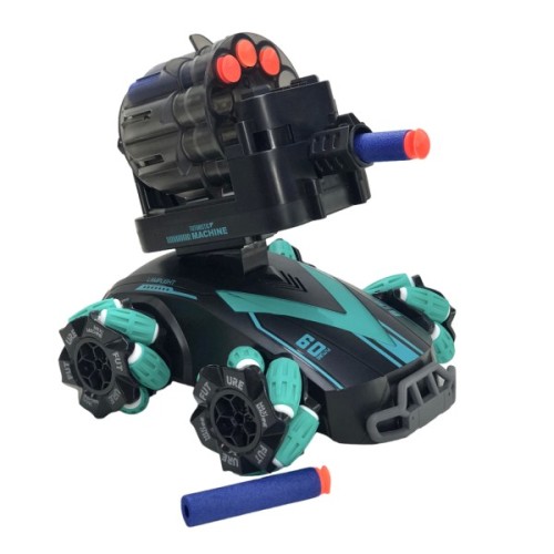 Радіокерована іграшка UFT Дрифтова машинка Танк-всюдихід Стріляє м'якими дротиками з підсвічуванням (UFTGC3)