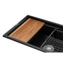 Мийка кухонна GRANADO Optimal Estella black (+ змішувач Badalona LUX inox + дозатор Redondo inox + коши (ksg0201)