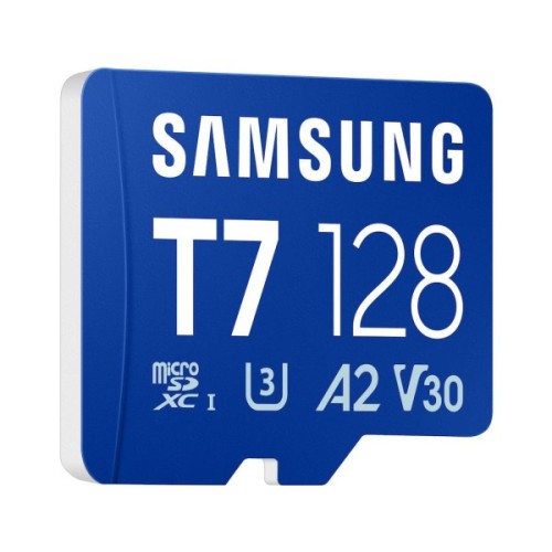 Карта пам'яті Samsung 128GB microSDXC class 10 UHS-I U3 V30 A2 T7 (MB-MB128T/WW)